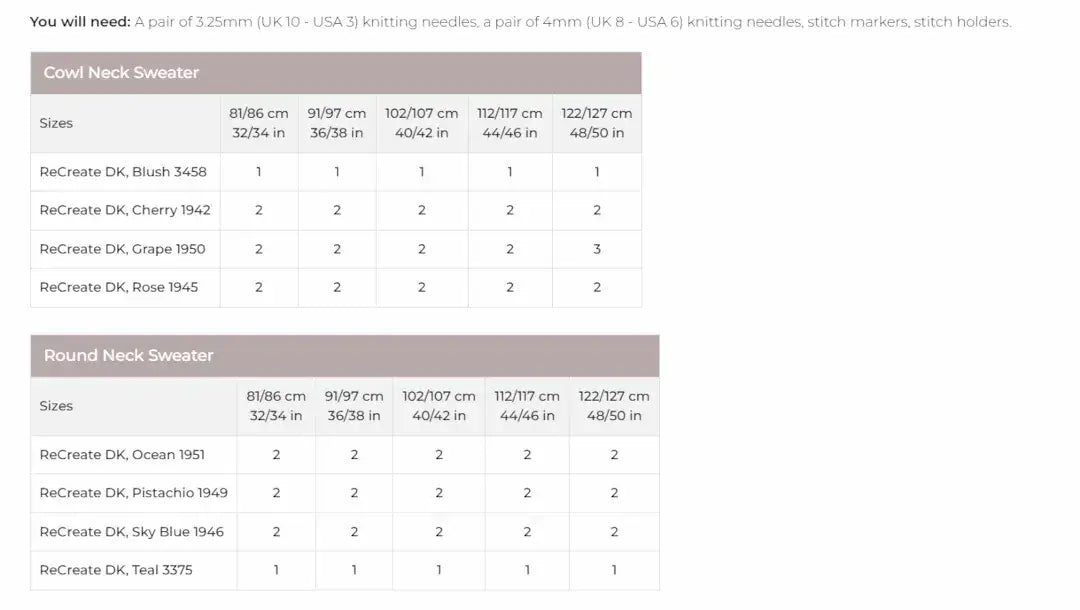 Stylecraft Recreate DK Sweater Pattern 10060