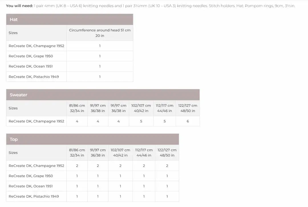 Stylecraft Recreate DK Sweater & Top Pattern 10059