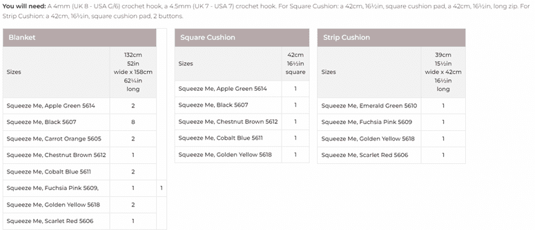 Stylecraft Squeeze Me DK Crochet Blanket and Cushions Pattern 10078