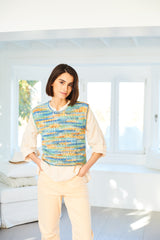 Stylecraft Batik Elements Swirl Crochet Vest Top & Sweater Pattern 10052