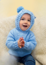 King Cole Baby DK Sweater Pattern 1007