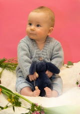 King Cole Baby DK Rib Yoke Cardigans Pattern 1008
