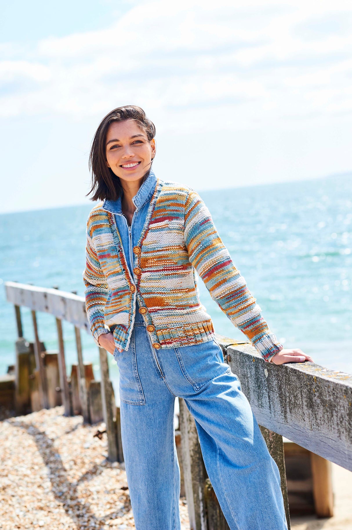 Stylecraft For the Love of Stripes Chunky Cardigan & Tank Top Pattern 10097