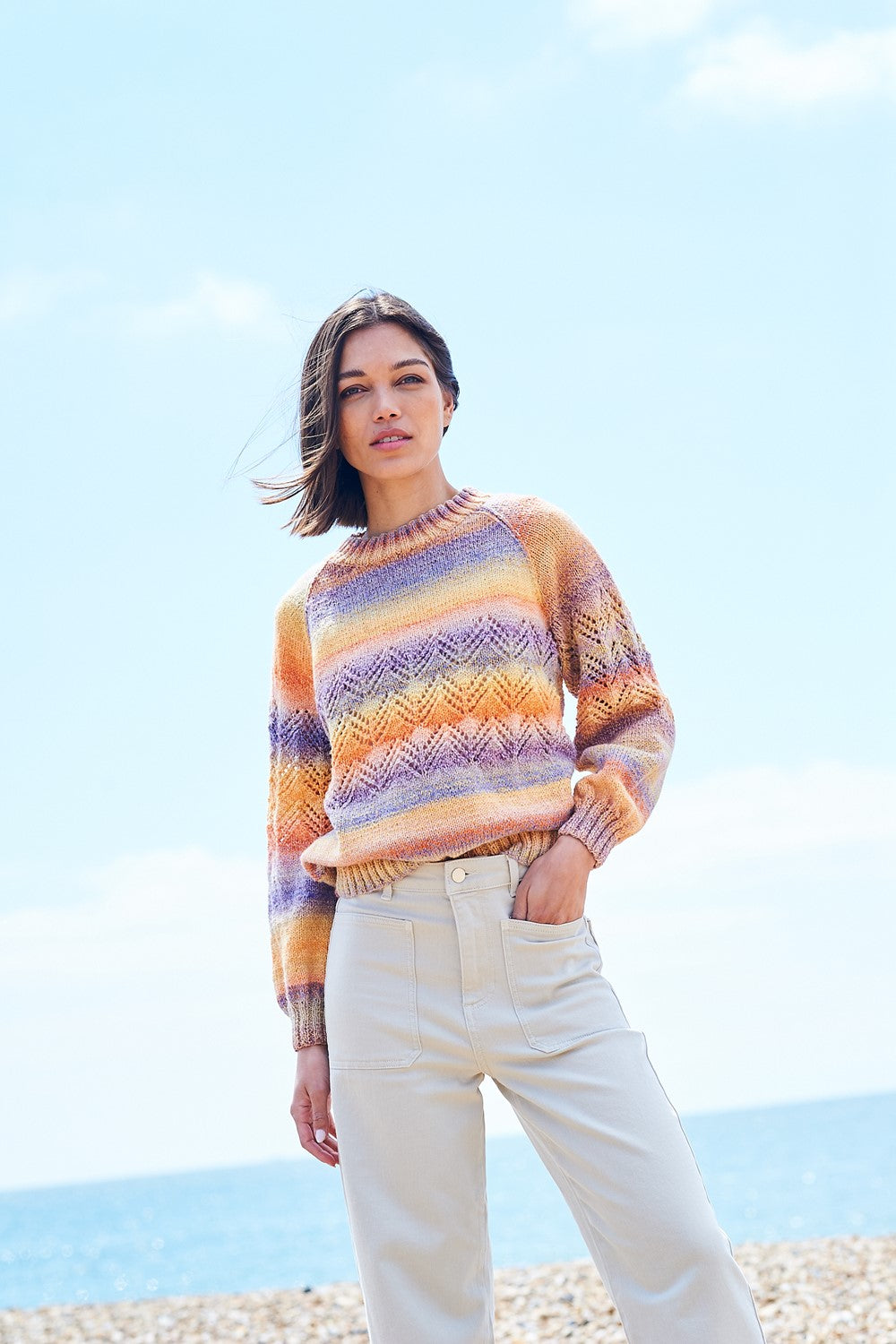 美品✨ COOHEM Aloha Eyelet Knit S/T WOMEN Coohem（コーヘン）の