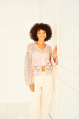 Stylecraft Soft Pastels Aran Crochet Kimono Pattern 10153