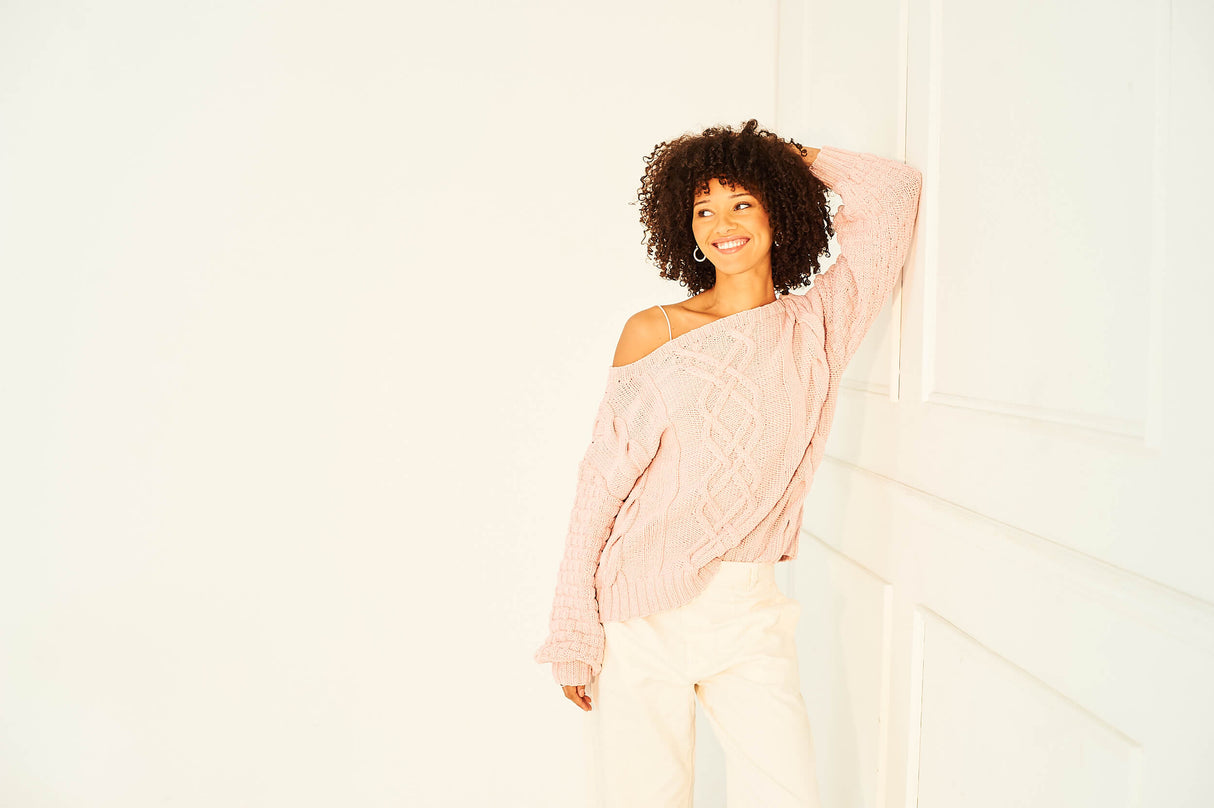 Stylecraft Soft Pastels Aran Sweater Pattern 10158