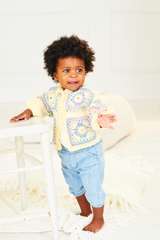 Stylecraft Soft Baby Easy Stripes DK Crochet Cardigan & Top Pattern 10159