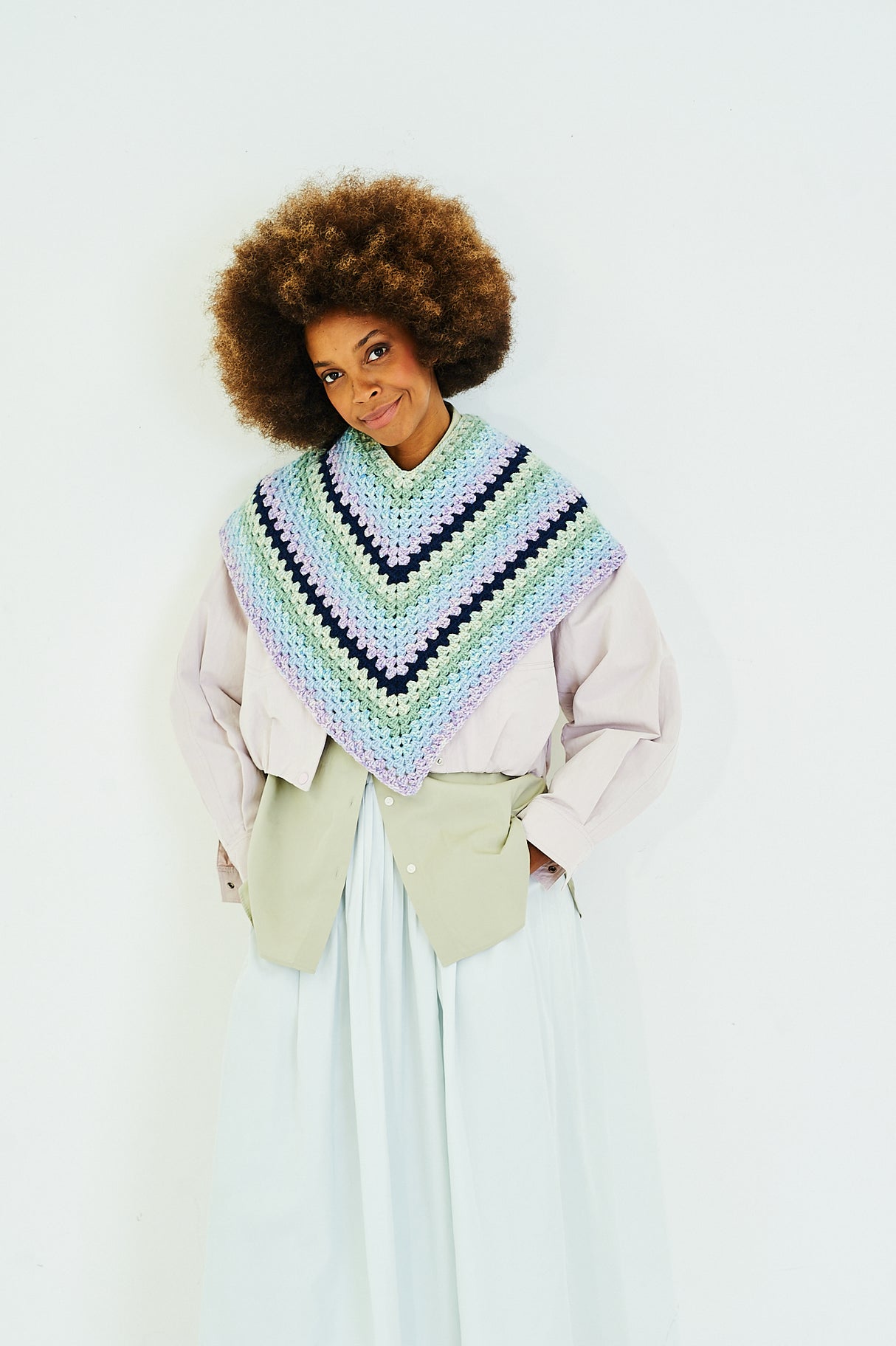Stylecraft Serene/Grace Aran Ponchos and Dickie Crochet Pattern 10169