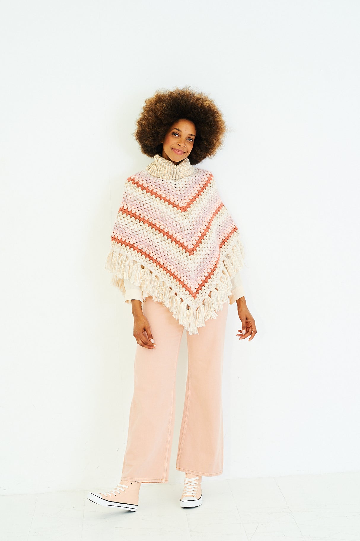 Stylecraft Serene/Grace Aran Ponchos and Dickie Crochet Pattern 10169