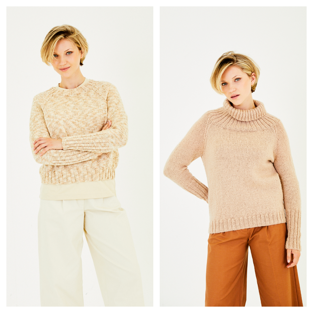 Stylecraft Serene/Grace Aran Sweaters Pattern 10174