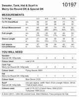 Stylecraft Wondersoft Merry Go Round DK Crochet Sweater Tank, Scarf & Hat Pattern 10197