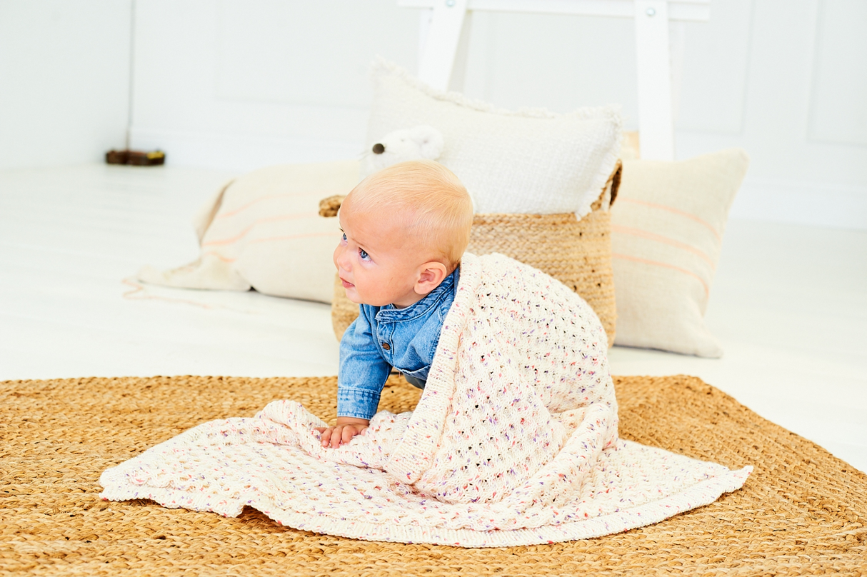 Stylecraft Bambino Dotty DK Sweaters, Hat & Blanket Pattern 10201