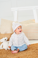 Stylecraft Bambino Dotty DK Sweaters, Hat & Blanket Pattern 10201