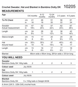 Stylecraft Bambino Dotty DK Crochet Sweater, Hat and Blanket Pattern 10205