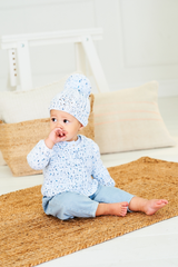 Stylecraft Bambino Dotty DK Crochet Sweater, Hat and Blanket Pattern 10205