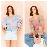 Stylecraft Cotton Twist/Colour Burst DK Crochet T-Shirt & Sweater Pattern 10209