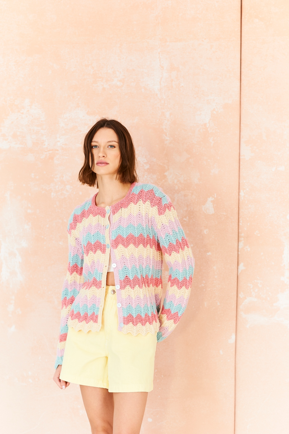 Stylecraft Cotton Twist/Colour Burst DK Waistcoat & Cardigan Pattern 10210