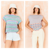 Stylecraft Cotton Twist/Colour Burst DK Tops Pattern 10213