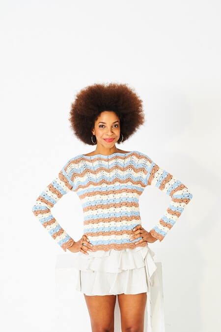 Stylecraft Naturals Bamboo Cotton DK Crochet Top & Sweater Pattern 10217