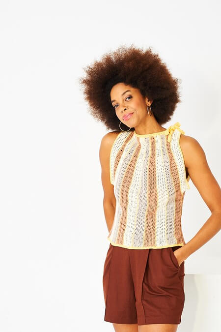 Stylecraft Naturals Bamboo Cotton DK Crochet Top & Sweater Pattern 10218