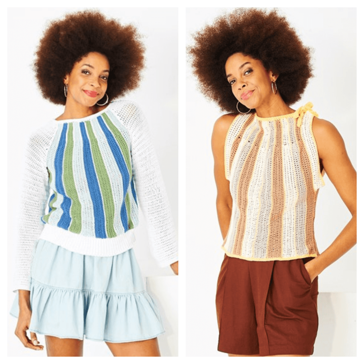 Stylecraft Naturals Bamboo Cotton DK Crochet Top & Sweater Pattern 10218