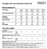 Stylecraft Naturals Bamboo Cotton DK Knitted Cardigan & Top Pattern 10221