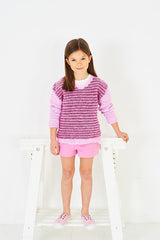 Stylecraft Special DK Crochet Round Neck Sweaters Pattern 10225