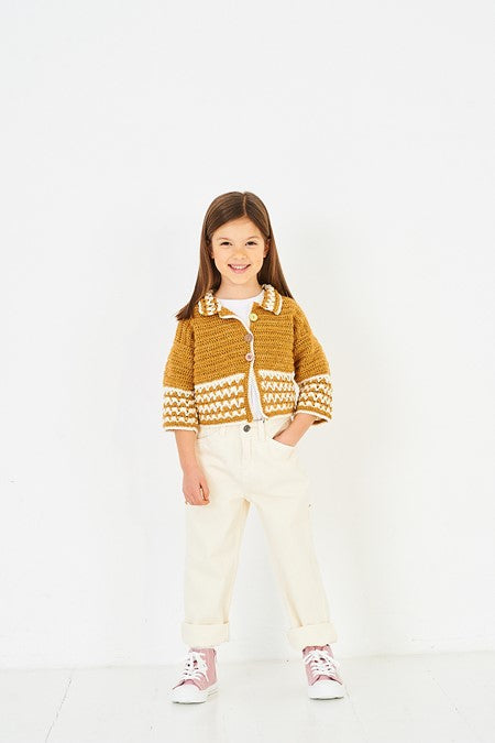 Stylecraft Special DK Crochet Collared Sweater and Cardigan Pattern 10226
