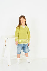 Stylecraft Special DK Crochet Collared Sweater and Cardigan Pattern 10226