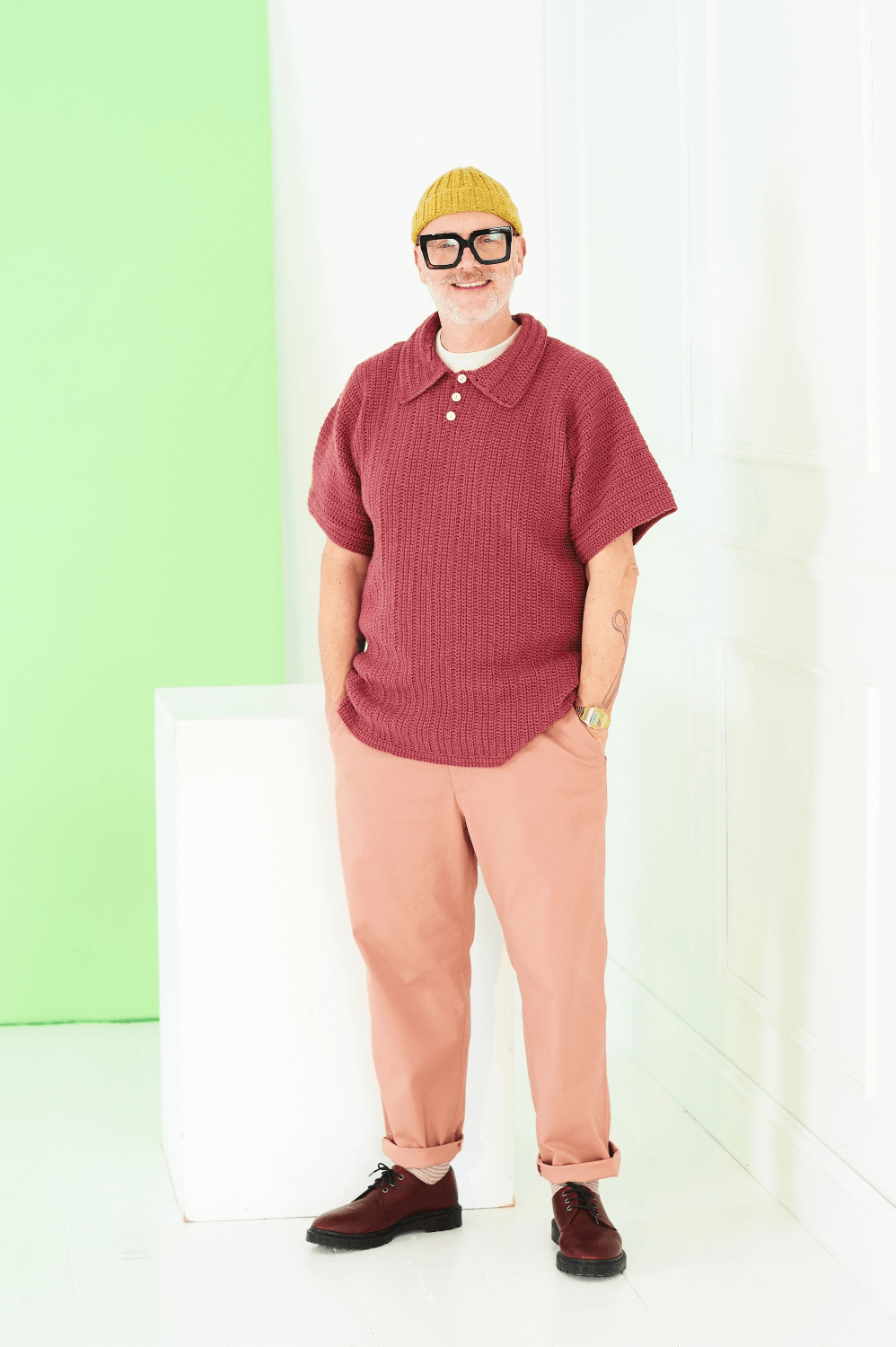 Stylecraft Bambino DK Crochet Striped and Plain Top Pattern 10227