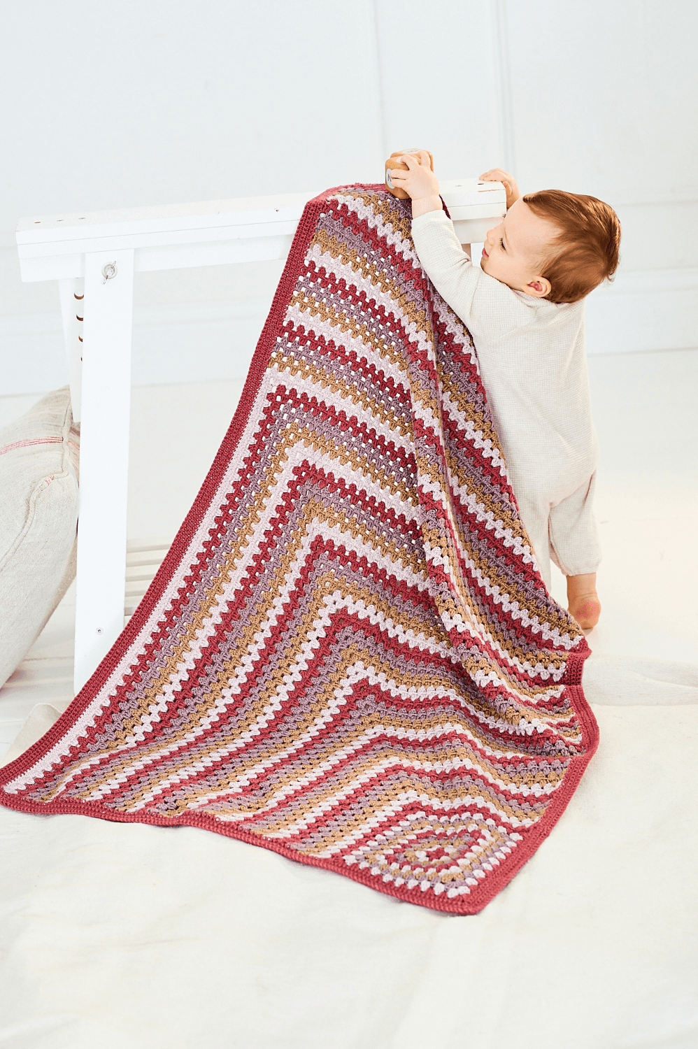 Stylecraft Bambino DK Crochet Tops and Blanket Pattern 10237