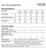 Stylecraft Bambino DK Tank Tops Pattern 10239