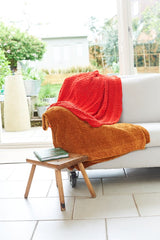 Stylecraft Chenille Chunky Block & Shell Blanket Pattern 10246