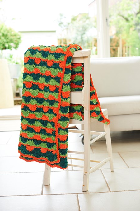 Stylecraft Chenille Chunky Crochet Blankets and Cushion Cover Pattern 10248