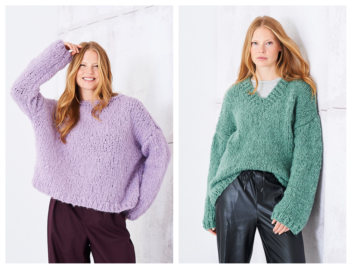 Stylecraft Cloudlike Super Chunky Sweaters Pattern 10250