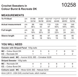 Stylecraft ReCreate/Colour Burst DK Crochet Sweater Pattern 10258