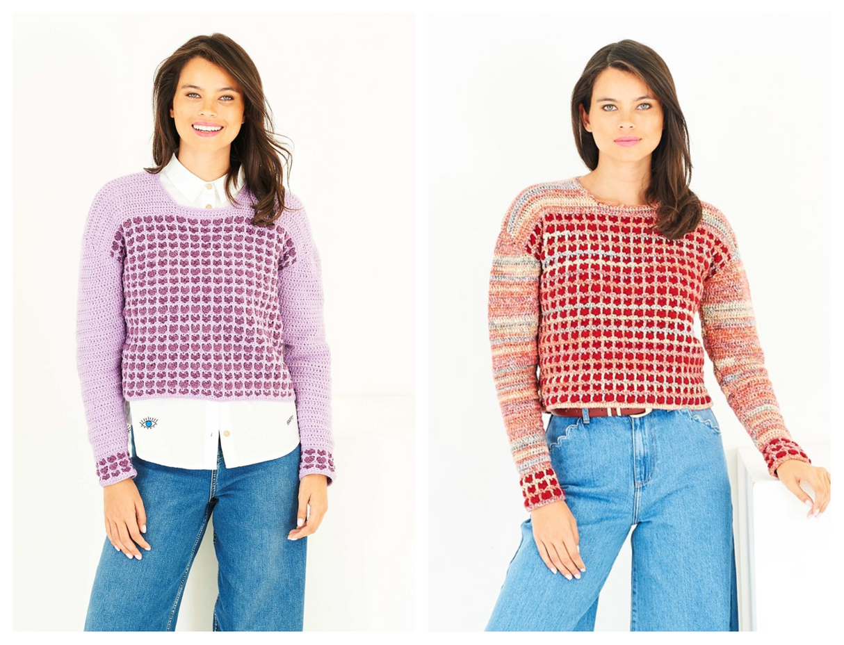 Stylecraft ReCreate/Colour Burst/Special DK Crochet Sweater Pattern 10259