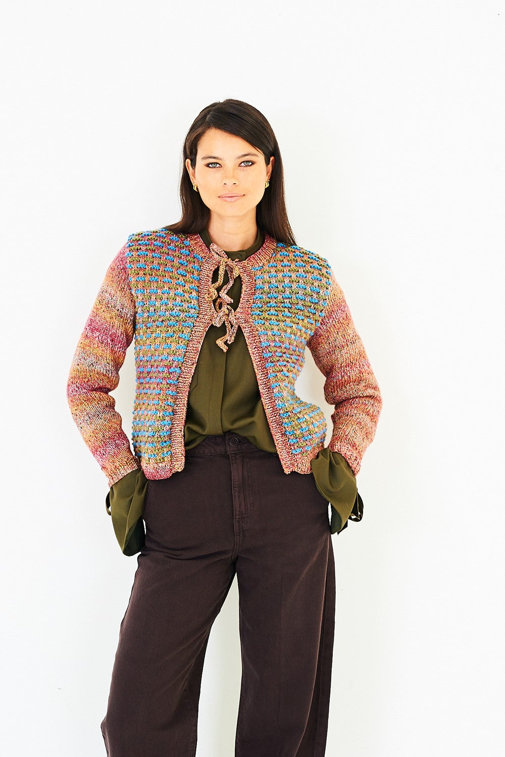 Stylecraft Highland Heathers Aran & Impressions Textured Cardigan & Sweater Pattern 10273