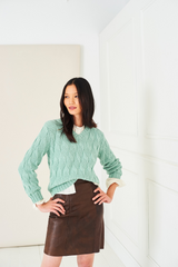 Stylecraft Naturals Pure Wool Textured Sweater, Top & Scarf Pattern 10282