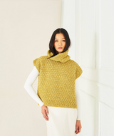 Stylecraft Naturals Pure Wool Textured Crochet Sweater, Tank & Hat Crochet Pattern 10286