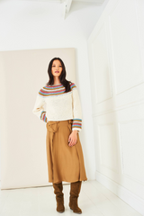 Stylecraft Naturals Pure Wool Crochet Yoke Sweater, Short Sleeved Top & Cowl Pattern 10287