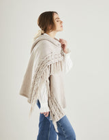 Hayfield Bonus Aran Tasselled Shawl Pattern 10613