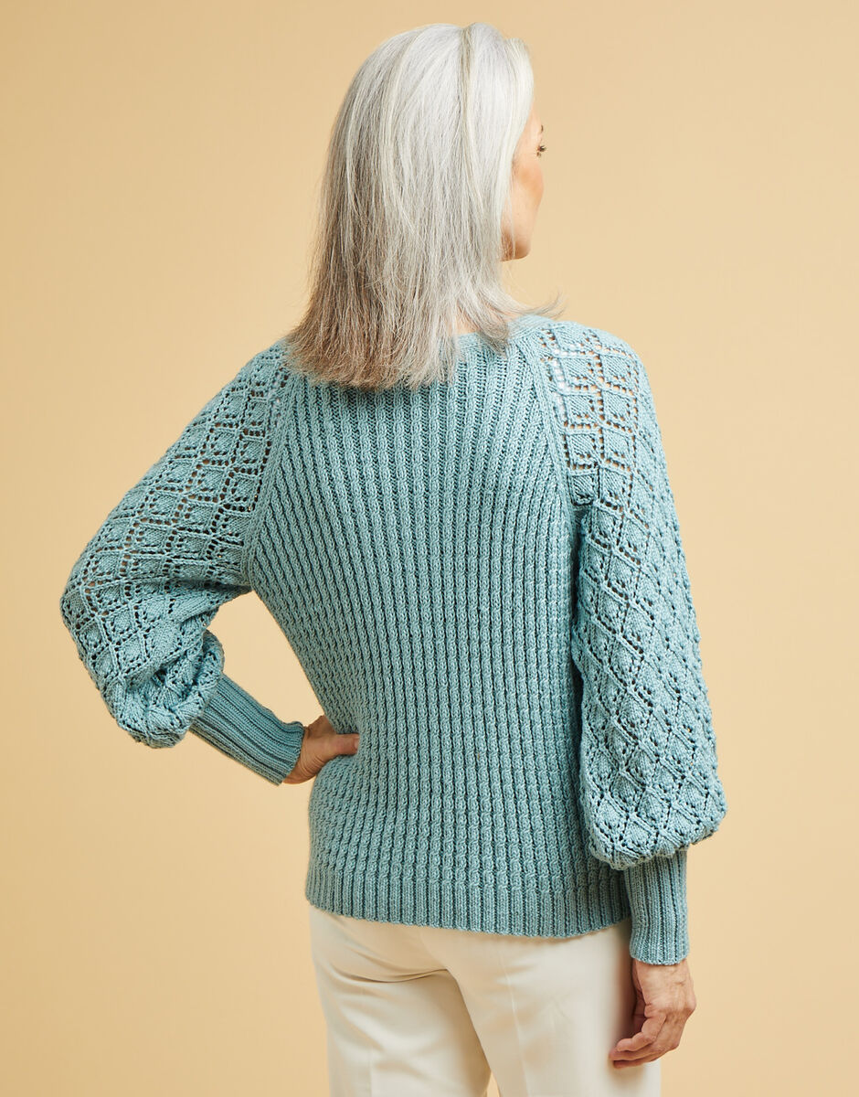 Sirdar No.1 DK Lace Balloon Sleeve Cardi Pattern 10664