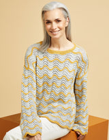 Sirdar No.1 DK Fan & Feather Stitch Top Pattern 10671
