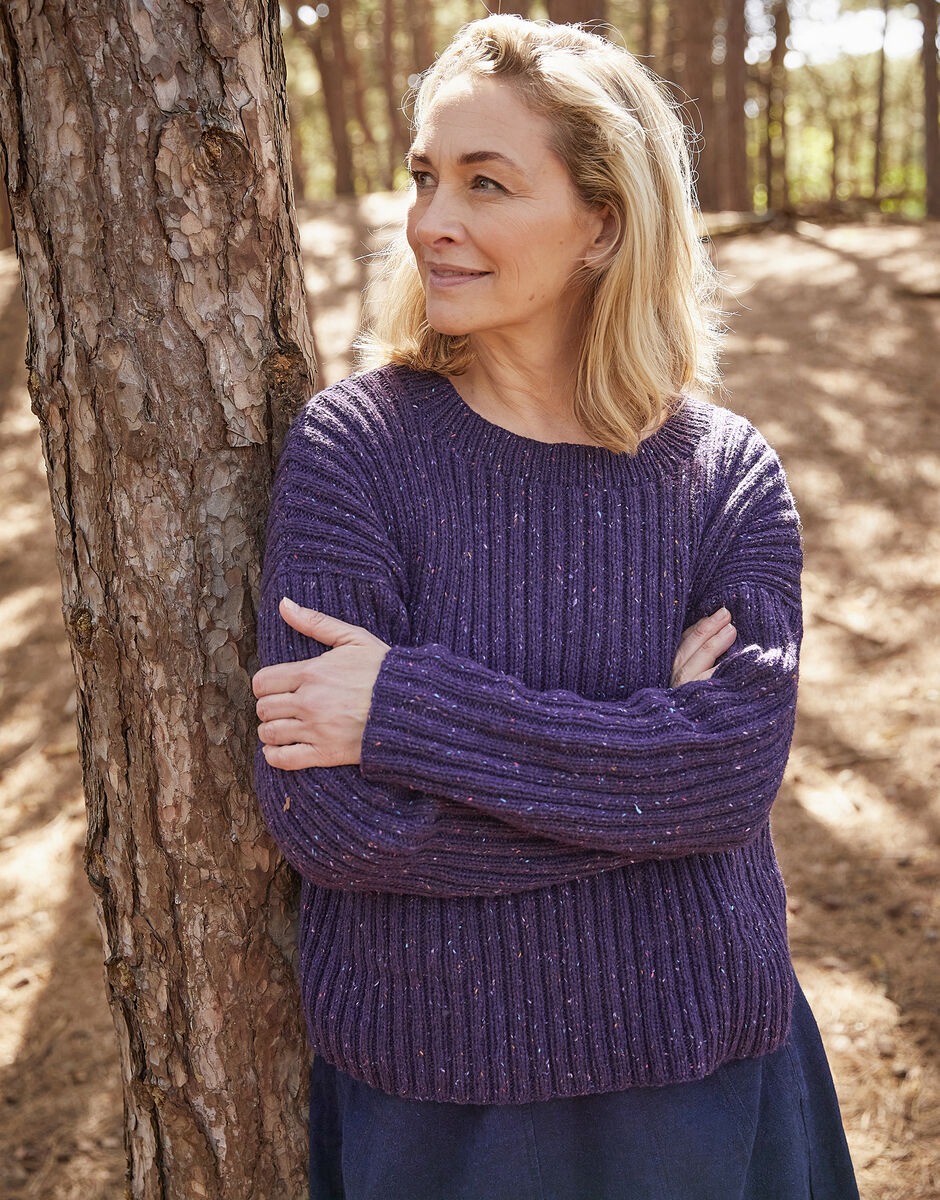 Sirdar Haworth Tweed DK Shoreline Sweater Pattern 10692