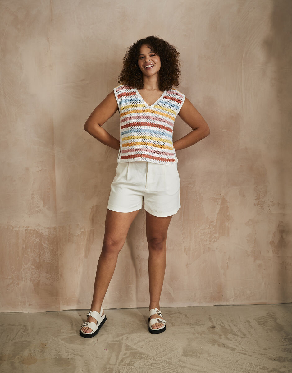 Sirdar Stories DK Soft Skyline Top Crochet Pattern 10745