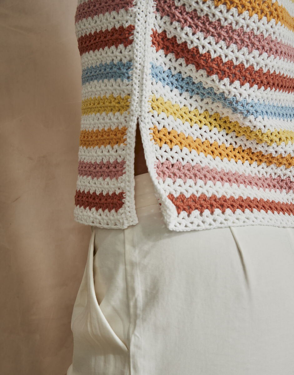 Sirdar Stories DK Soft Skyline Top Crochet Pattern 10745