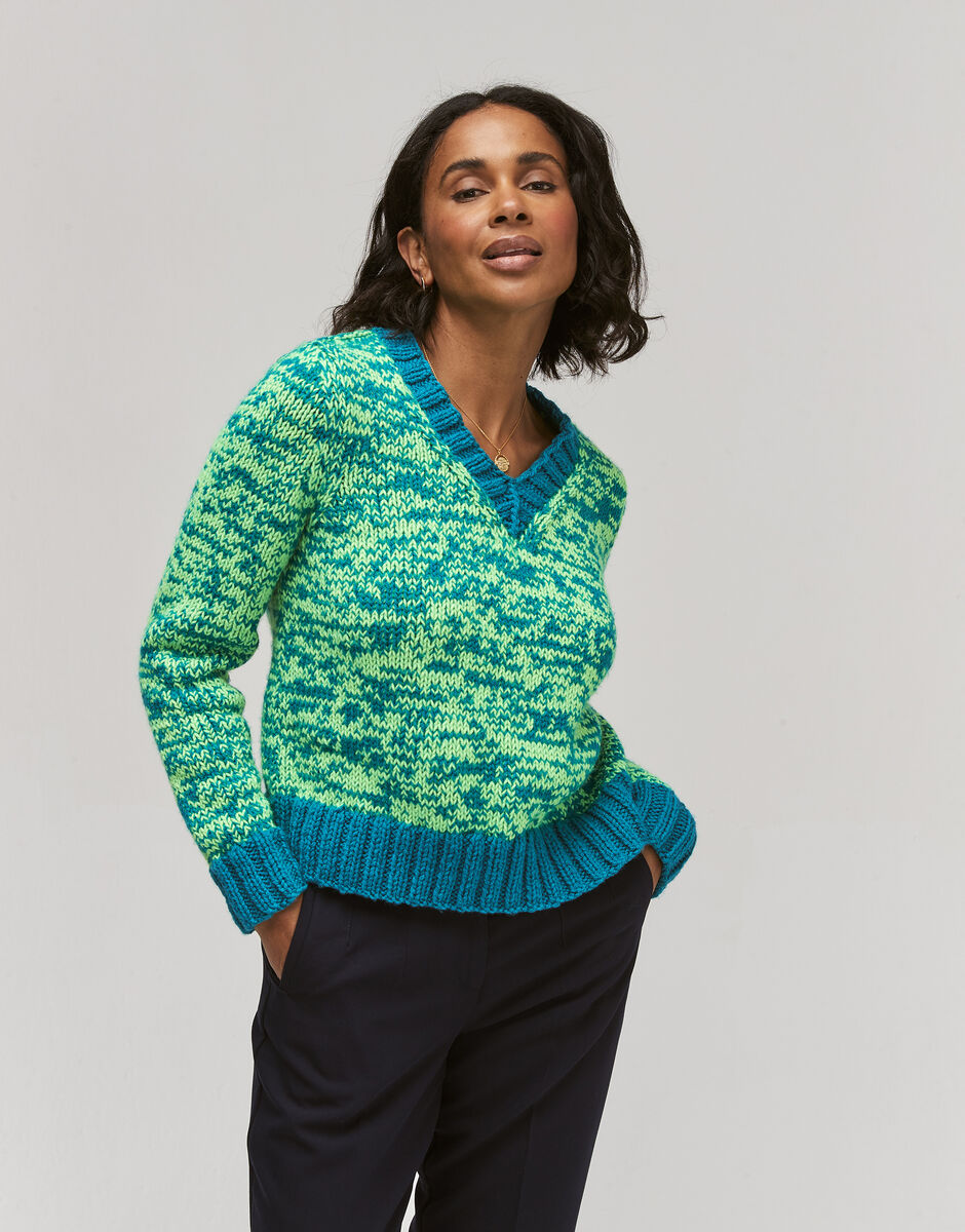 Hayfield Bonus DK Fashion Fusion Sweater Pattern 10751