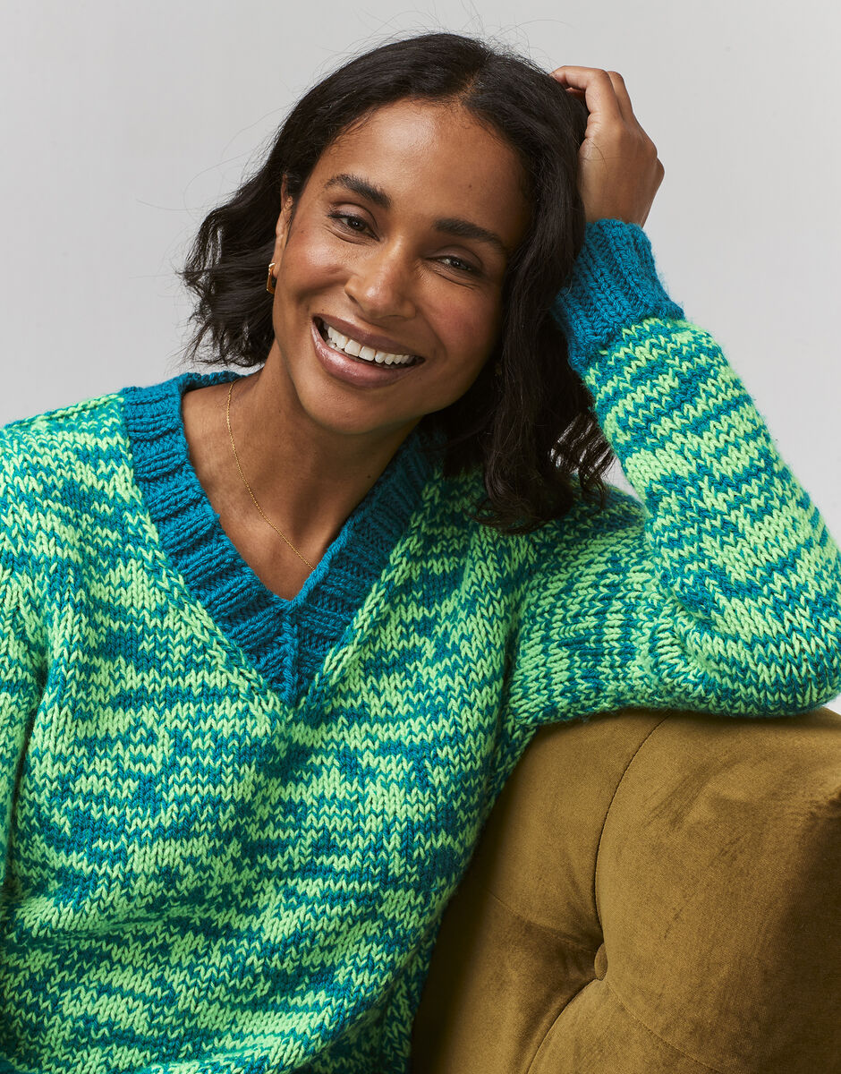Hayfield Bonus DK Fashion Fusion Sweater Pattern 10751