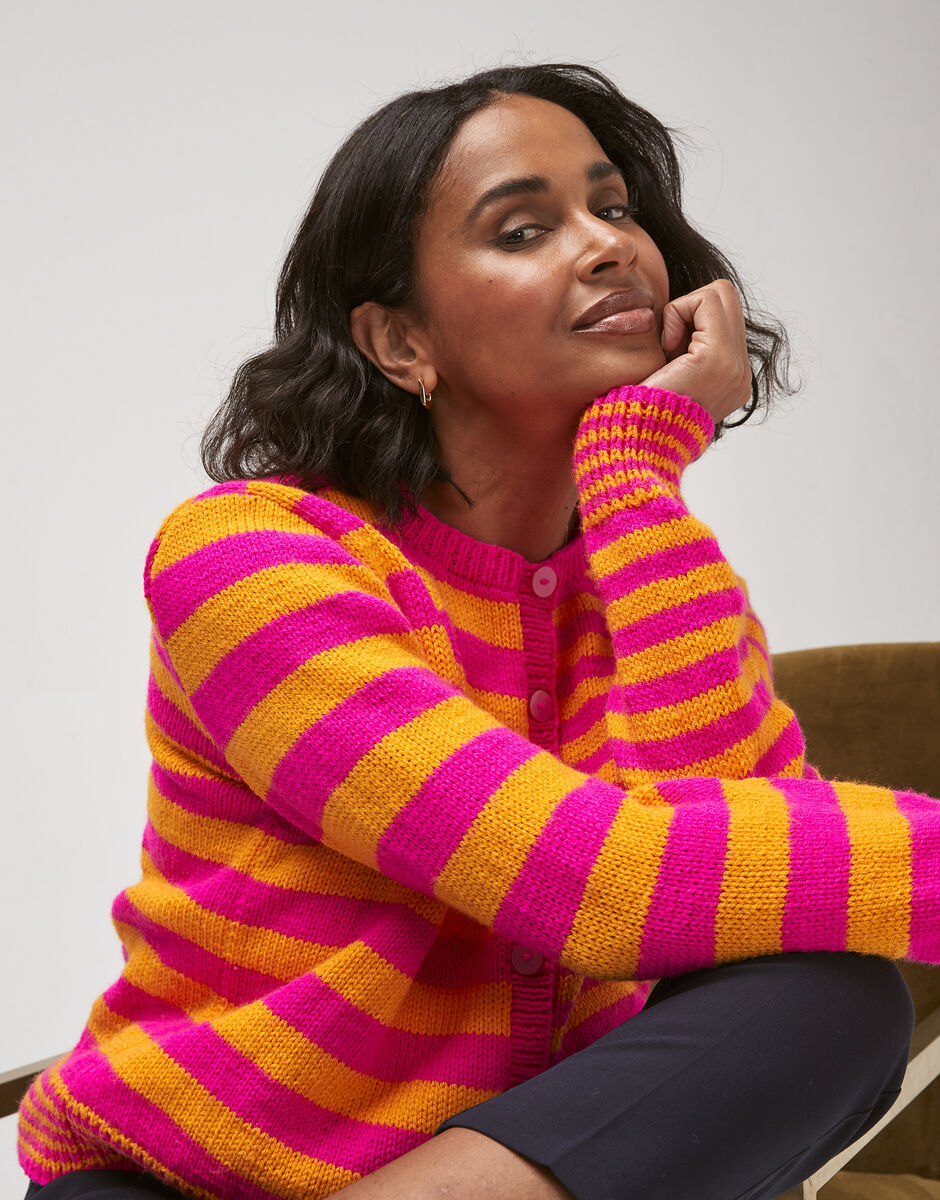 Hayfield Bonus DK Electric Asymmetric Cardigan Pattern 10752
